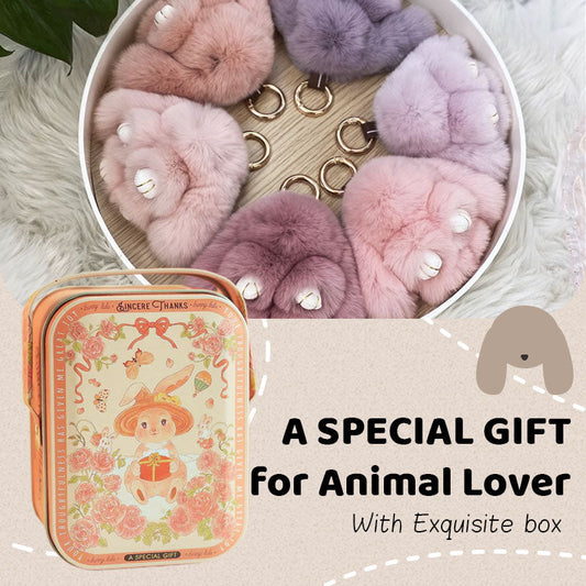 🎄Early Christmas Sale 70% OFF🎁🐰Handmade Soft Bunny Pom Pom Charms (Boxed Edition)