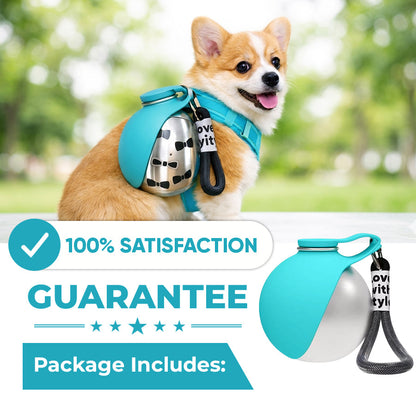 📢📢LAST DAY SALE ONLY￡9.99!!✨50% OFF !! ⏰ 2-in-1 Portable Dog Water Bottle for Small Dogs - Leak-Proof & Compact