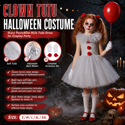 🎃Ready for Halloween!🌟50% OFF!🤡Halloween Costume Skirt💃, Clown Cosplay Clothing for Halloween Party, Costume Events, Dress Up, Stage Performance and Themed Celebrations