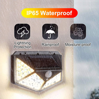 ⏰BUY 1 GET 1 FREE🏡 Solar Motion Sensor Lights – 100 LED, IP65 Waterproof, Zero Bills 🔒INSTANTLY LIGHT UP YOUR OUTDOOR SPACE ☀️