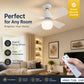 🌬️Surprise Price: Only £16.99!!🔥SmartBreez™ 40W LED Ceiling Fan Light – 20.5” Ultra-Quiet with Remote 🎯 | E27 + FREE B22 Adapter 🔌 | For Bedroom 😴, Kitchen 👩‍🍳 & Garage 🛠️ – UK Ready! 🇬🇧1