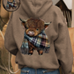 💥New arrival | 🏆Over 6K+ sales 🔥Cute Highland Cow Cozy Fleece-Lined Hooded Sweatshirt🦬