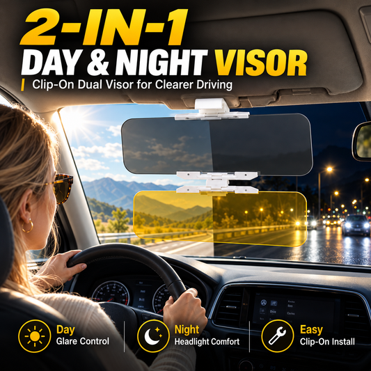 🖤Black Friday Hot Sale 50% OFF♟️Universal HD Anti-Glare Car Visor for Day & Night