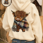 💥New arrival | 🏆Over 6K+ sales 🔥Cute Highland Cow Cozy Fleece-Lined Hooded Sweatshirt🦬
