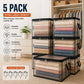 ⏰LAST DAY BUY 2 GET 1 FREE!!💕HomeVault™🇬🇧 Transparent Storage Bag – Large, Dust & Moisture-Proof with Handle✨Ultimate All-in-One Organizer for Clothes, Toys, Books, Stuffed Animals & Absolutely Everything! 🧸📚👕🧦1