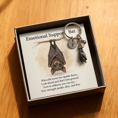 🦇Emotional Support Bat Inspirational Keychain