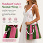 🏆👜 Limited-Time Sale: ￡7.99 🌴Striped Knit Bucket Handbag for Women – Handmade Summer Beach Shoulder Bag