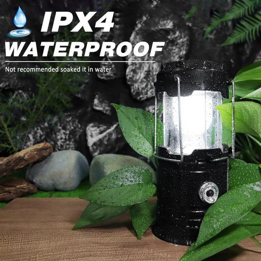 🔥🔥LAST DAY SALE 60% OFF !!📢 ⛺️Solar Camping Lantern- Rechargeable LED Lights, Magnetic Base & Foldable Hanging Hook- Collapsible Lamp Battery Powered ✨