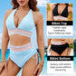 👙2026 New Type 49% OFF💥👙High Waisted Tummy Control Color Block Bikini Sets