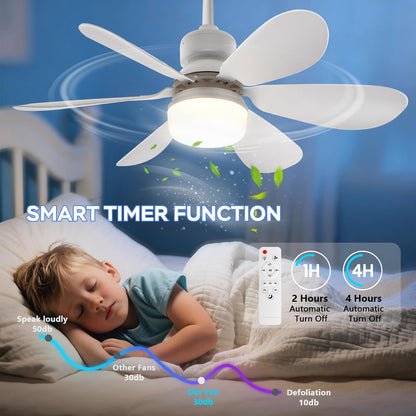 🏆LAST DAY SALE 49% OFF🔥SmartBreez™ LED Ceiling Fan Light – 20.5” Ultra-Quiet with Remote 🎯 | E27 + FREE B22 Adapter 🔌 | For Bedroom 😴, Kitchen 👩‍🍳 & Garage 🛠️ – UK Ready! 🇬🇧