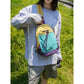 🎒Unisex Lightweight Color Block Nylon Mini Backpack – Compact & Water-Resistant Daypack for Every Adventure! Hiking bag 🌈🚶‍♂️