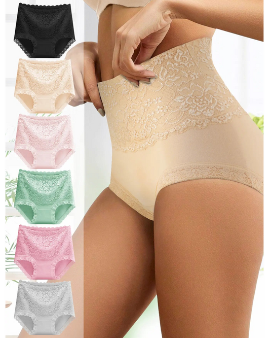 ⚡50K+ SOLD!⚡Women's Sexy Lace High-Waist Cotton Panties
