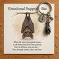 🦇Emotional Support Bat Inspirational Keychain
