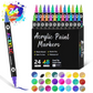 ⚡50K+ SOLD!🎄🔥Dual Tip Acrylic Brush Marker Pen