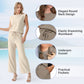 💅✨ 50% OFF! 💜Women's Casual Sleeveless Top & Wide-Leg Pants Set