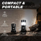 🔥🔥LAST DAY SALE 60% OFF !!📢 ⛺️Solar Camping Lantern- Rechargeable LED Lights, Magnetic Base & Foldable Hanging Hook- Collapsible Lamp Battery Powered ✨
