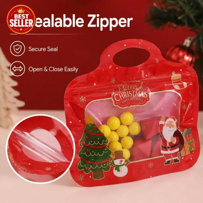 🎅LAST DAY SALE✨50K+ SOLD!🎄Bestseller Self-Sealing Christmas Candy and Cookie Bags🍪Perfect for Holiday Gifts, Biscuits and Seasonal Treats🎁