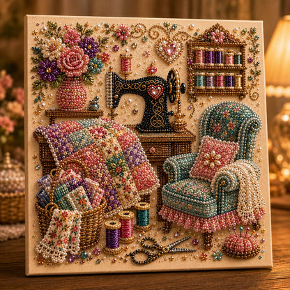 🥳2026 HOT SALE🥳💞50K+ SOLD! 🏆 LIMITED-TIME 50% OFF! ✨ Cozy Hobby Rooms 3D Diamond Art Kit🌟