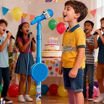 🎅LAST DAY SALE 50% OFF!!🌲Microphone Toy, Karaoke Machine Toy with Light