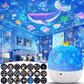 ⏳Limited time 50% discount💥🎃👻 Children's night light projector with 15 films 🔋Type-C charging