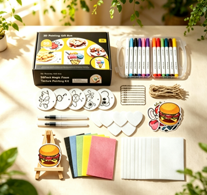 🥳2026 HOT SALE💞50K+ SOLD!💥LIMITED TIME 50% OFF! ⭐Puffy Foam Painting Kit for Kids
