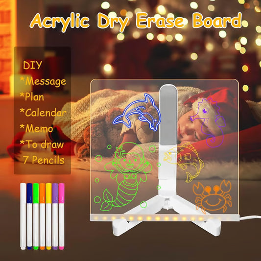 🎅Best Gift🎁Fashion Hot Sale 49% OFF ✨LED Colorful Glow Drawing Board🎨