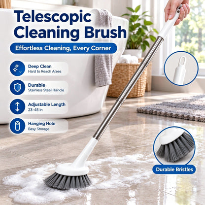 📢 50% OFF NOW! ⏰ Telescopic Cleaning Brush | Scrub Brush for Hard-to-Reach Corners🚽