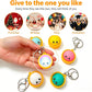 🔥🎁LAST DAY SALE ONLY￡6.99!!✨70% OFF🔥Cute Dumpling Pressable Fidget Keychain - touch sensing light