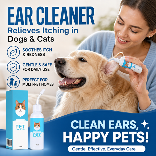 🐶🐱 Ear cleaner, Relieves itching in dogs & cats💖