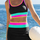 🏖️Vacation Sale 49% OFF💃Color Contrast Patchwork Nylon Sporty 3 Piece Bikini Sets