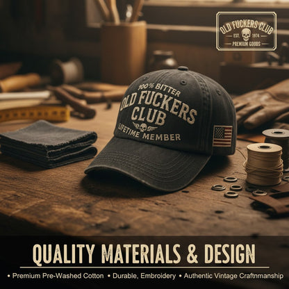 🎁LAST DAY SALE 49% OFF🔥Vintage Distressed "Old Club" Lifetime Member Cap