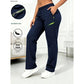 👖✨Women’s Straight-Leg Cargo Trousers – Elastic Waist, 6-Pocket Casual Pants for Work, Travel & Everyday Wear-Q