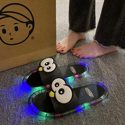 👣👣Cute slippers with cartoon motifs that glow1