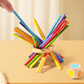 🔥Wooden Stick Game, Colorful Educational Toy for Cognitive Development & Focus Training, Includes Mixed Colors Sticks and Dual-level Puzzle