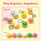 🔥🎁LAST DAY SALE ONLY￡6.99!!✨70% OFF🔥Cute Dumpling Pressable Fidget Keychain - touch sensing light