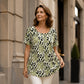🎨👕 LIMITED TIME 50% OFF! 🌸Printed Round Neck Top – Vibrant print & effortless style – Stand out with ease. ✨