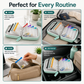 ❄️Summerfresh 50% OFF!💜Only ￡9.9💊14-Pouch Travel Medicine & Supplement Organiser – Removable Colour-Coded Zip Pouches with Binder Case