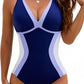 👙2026 NEW TYPE 50% OFF🔥Color Block Tummy Control One-Piece Swimsuit