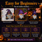 🎃💎 31-Day Halloween Diamond Art Advent Calendar – DIY Gnome Ornament Countdown Kit