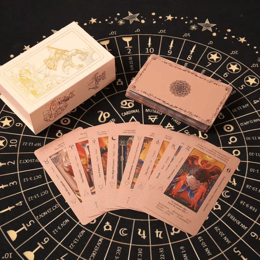 ✨Witchy Cauldron Rose Gold Tarot Cards with Guide Book🔮