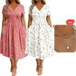 🥳2026 HOT SALE🥳💞50K+ SOLD!🔥🏠 50% OFF! ✨Women's V-Neck Floral Print Dress with Twist Waist