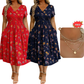 🥳2026 HOT SALE🥳💞50K+ SOLD!🔥🏠 50% OFF! ✨Women's V-Neck Floral Print Dress with Twist Waist
