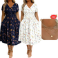 🥳2026 HOT SALE🥳💞50K+ SOLD!🔥🏠 50% OFF! ✨Women's V-Neck Floral Print Dress with Twist Waist
