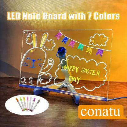 🎅Best Gift🎁Fashion Hot Sale 49% OFF ✨LED Colorful Glow Drawing Board🎨