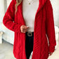 Women’s Fuzzy Sherpa Hooded Cardigan, Soft Plush Fleece Open Front Coat, Long Sleeve Mid-Length Relaxed Fit Jacket, Cozy Fall Winter Outerwear, Warm Teddy Jacket for Women❄️