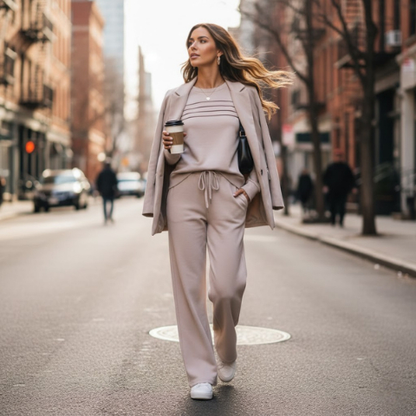 🔥LAST DAY SALE 70% OFF👍✨Women's 2026 UK Casual Crew Neck Top & Drawstring Pants Set