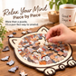 🥳2026 HOT SALE🥳💞50K+ SOLD! 🎁60% OFF🧩135-Piece Morandi-Colored Cat Shaped Wooden Jigsaw Puzzle