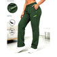 👖✨Women’s Straight-Leg Cargo Trousers – Elastic Waist, 6-Pocket Casual Pants for Work, Travel & Everyday Wear-Q