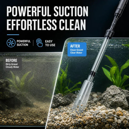 🥳2026 HOT SALE🥳💞50K+ SOLD!🛠️🛡️ 50% OFF! ✨Electric Aquarium Gravel Cleaner-F