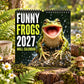 🐸Funny Frogs 2027 Wall Calendar – Cute Humorous Frog Calendar, Quirky Amphibian Gift, Nature & Wildlife Decor